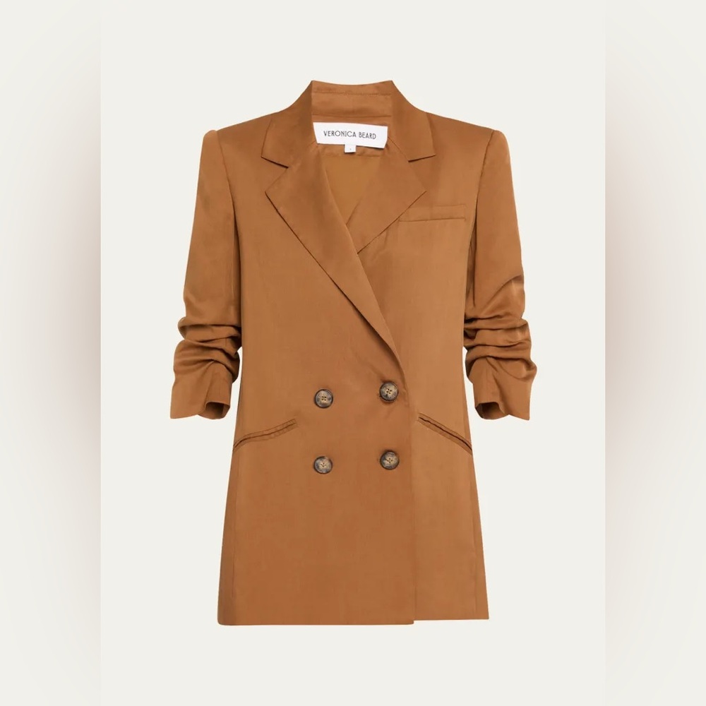 Veronica Beard Rupert Double Breasted Jacket - Whisky